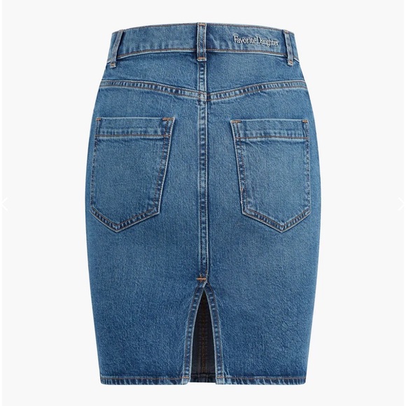 Anthropologie Favorite Daughter The JORDIE Denim Mini Skirt 24 XS NEW With Tag - Picture 14 of 17